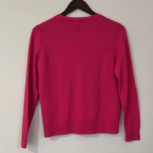 Pink Lord & Taylor Merino Wool Cardigan - Picture 4 of 5